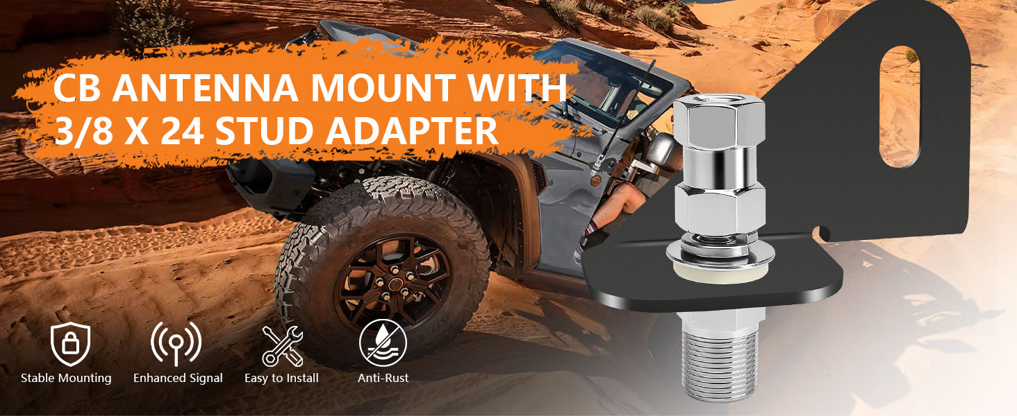 その他 CB9 3g Amazon.com: ADTOPI JL CB Antenna Mount with Standard Threaded 3/8