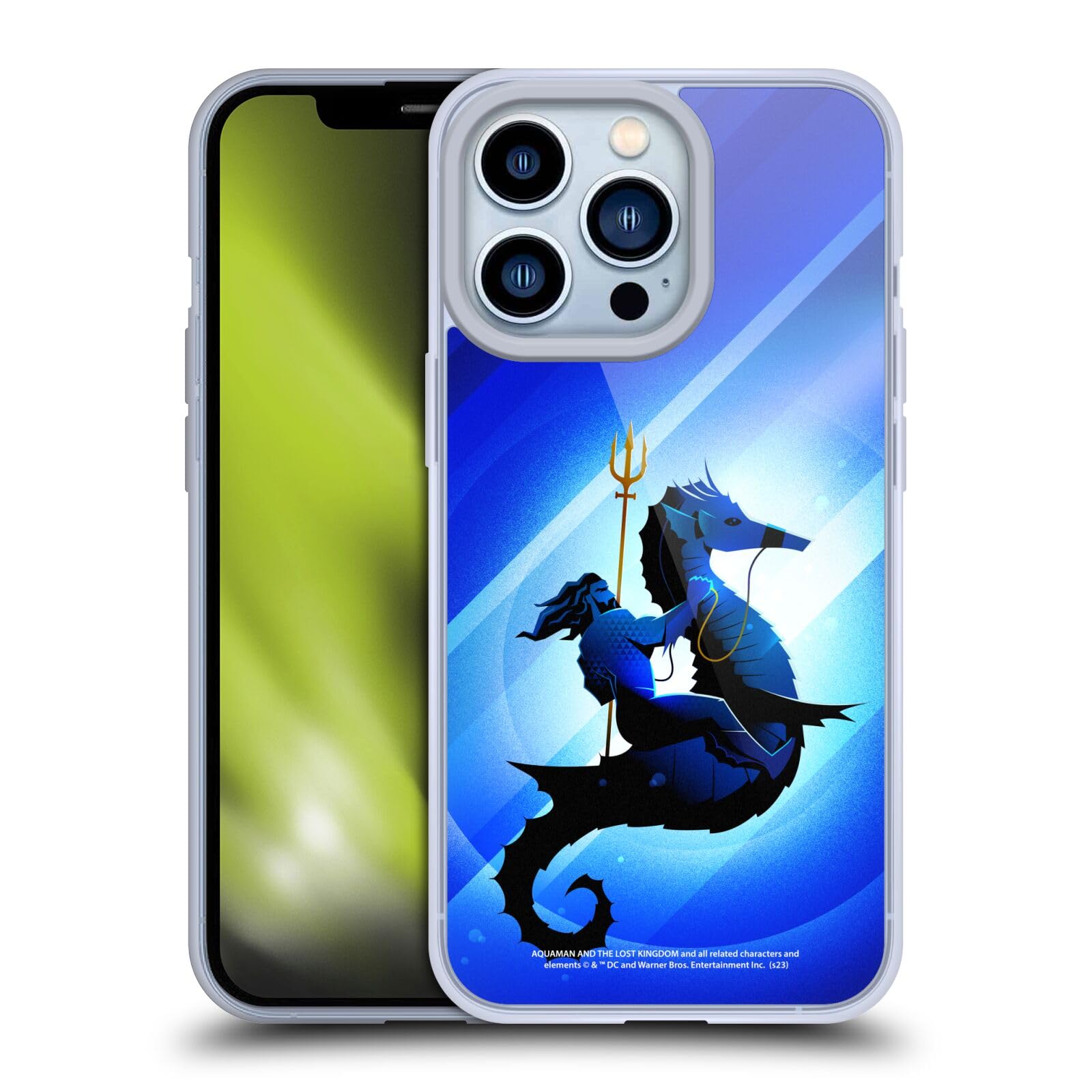Head Case Designs Officially Licensed Aquaman And The Lost Kingdom Arthur Curry And Storm Graphics Soft Gel Case Compatible with Apple iPhone 13 Pro and Compatible With MagSafe Accessories