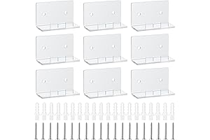 10 Packs Clear Floating Shelves Comic Book Display Case Comic Storage Shelf