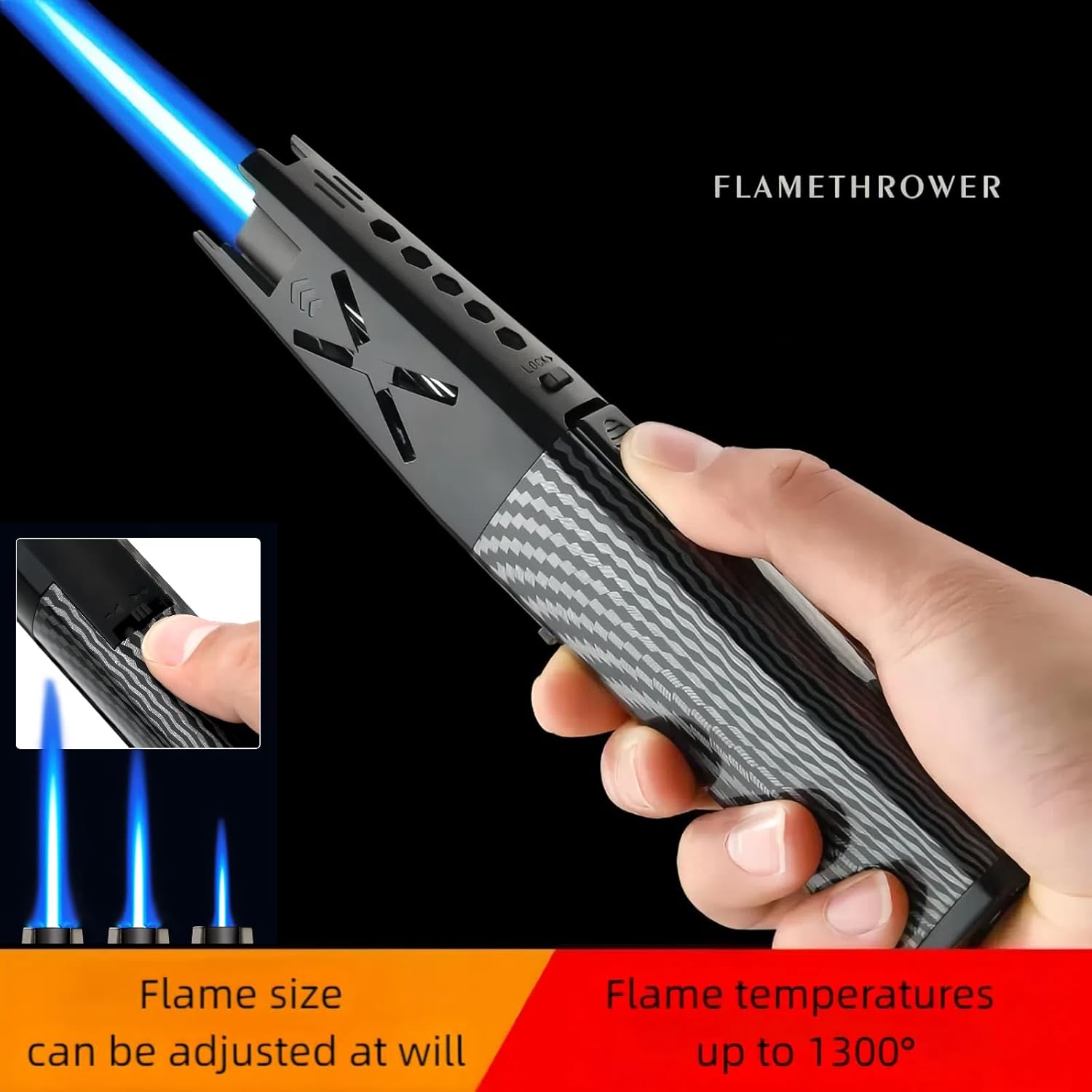 Diagram of NINSI Butane Torch Lighter components