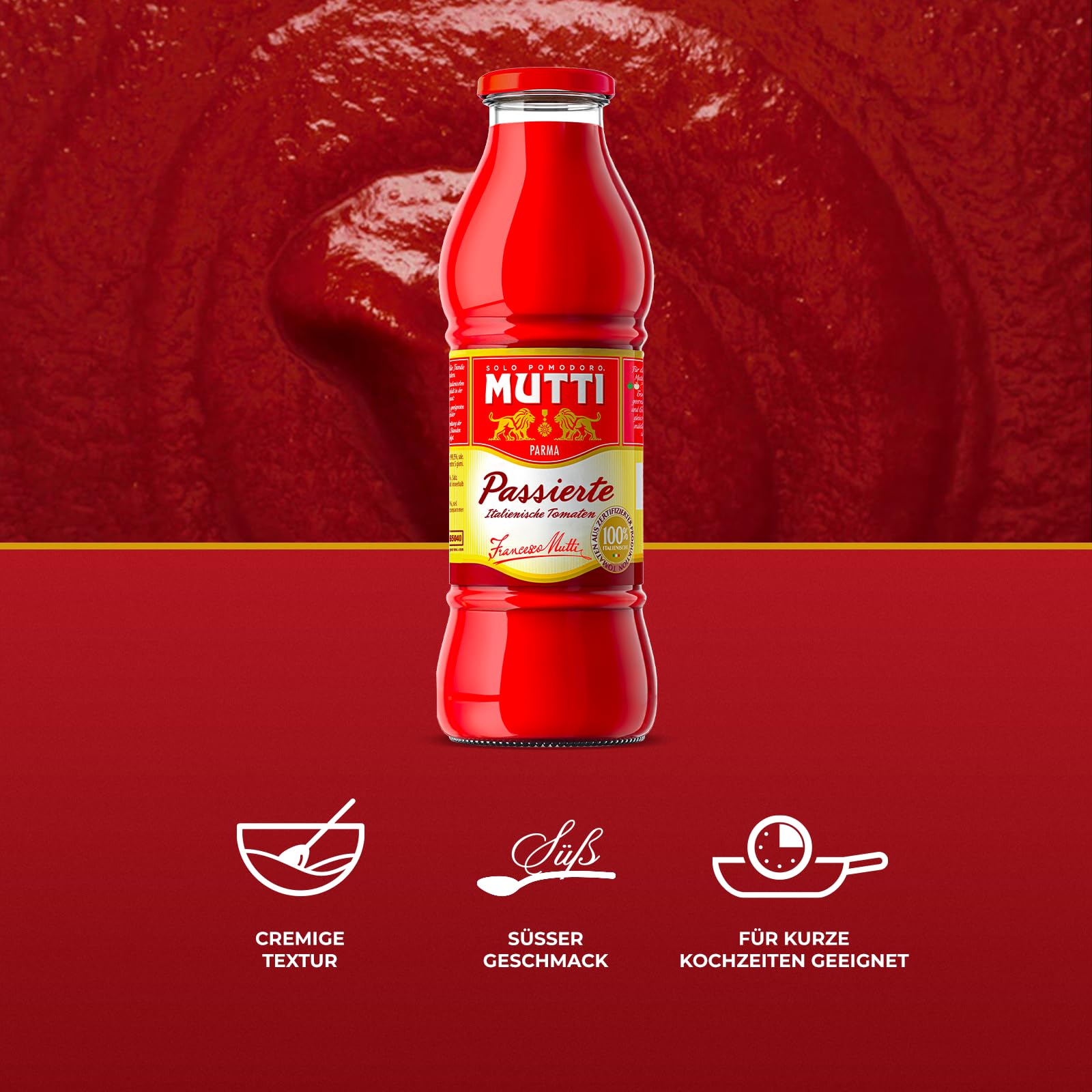 Mutti Passata Tomatenpüree, 6er Pack (6 x 0. 7 g)