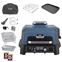 Ninja Woodfire Pro Connect XL Barbecue Elettrico, Griglia