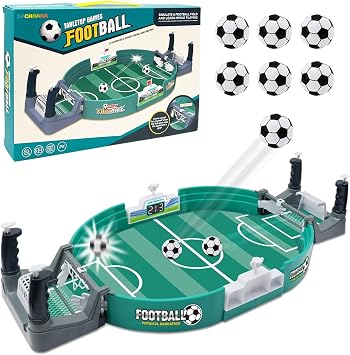 Tabletop Football Game, Mini Table Soccer, Parent-child Interactive, Table Football Board Game Toys Gifts for Kids & Adults