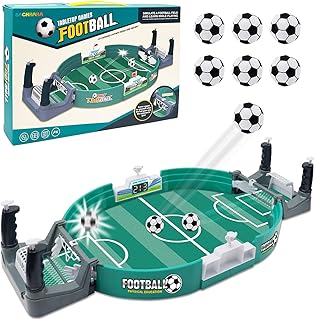 Futbolines para Niños, Juegos de Mesa de Fútbol, Mini Juego de Futbolín de Fiesta, Juegos Familiares, Juegos Interactivos para Padres e Hijos, Regalo para Niños(6*fútbol)