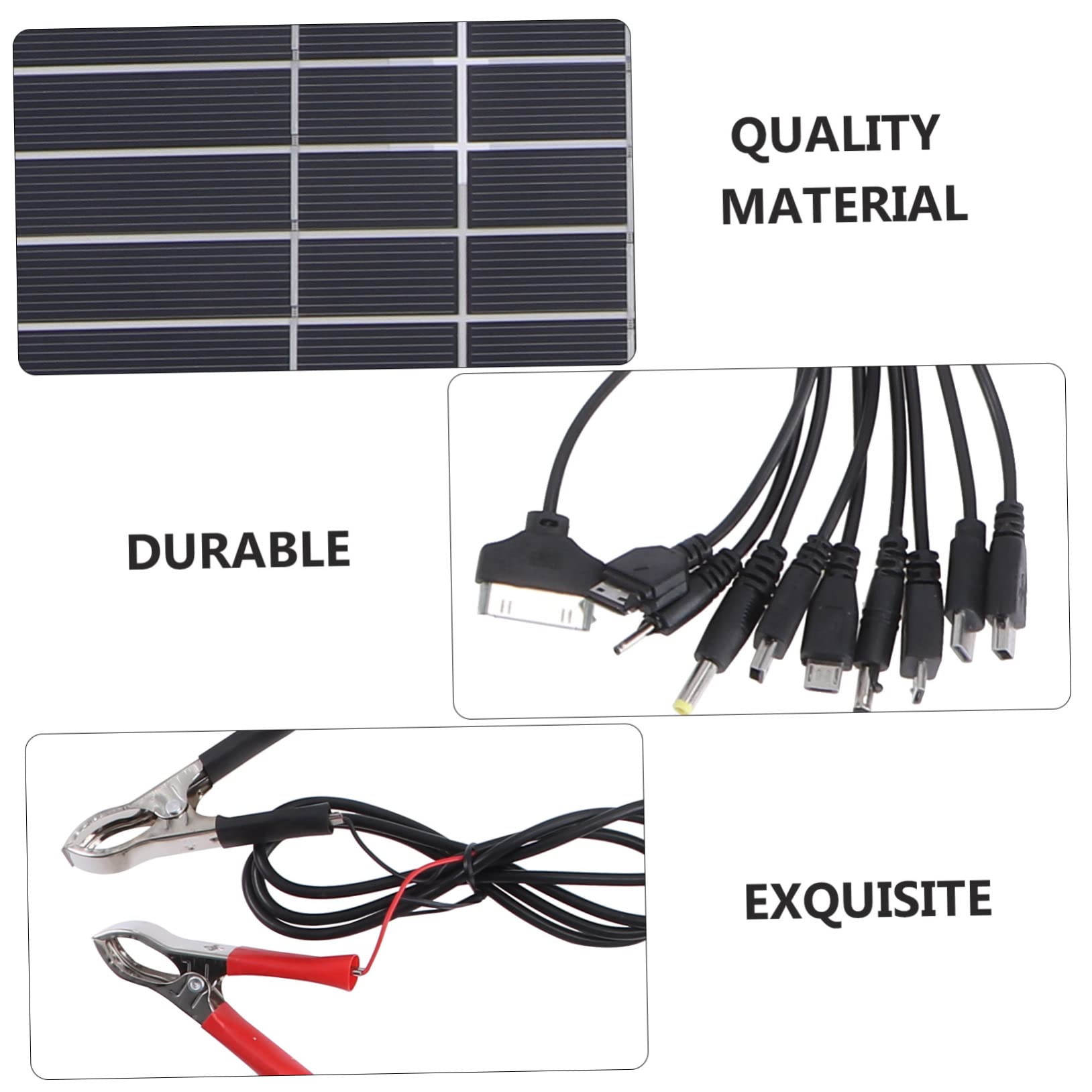 Toddmomy Pannello Solare Monocristallino Da Esterno Con Caricabatterie Per Casa Camper e Balcone Kit Fotovoltaico Efficiente e Durevole