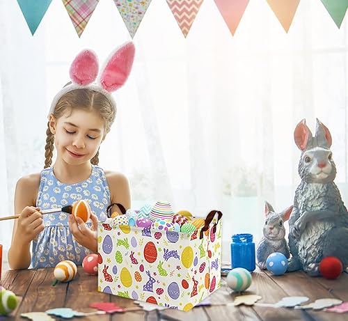 Miniatura 163 de HIYAGON Cesta de almacenamiento para niños, cesta de regalo para bebé, cesta de regalo, cesta organizadora de juguetes lindos, caja rectangular