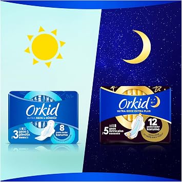 Orkid Ultra Extra Sanitary Pad Night Single Package 6 Pads