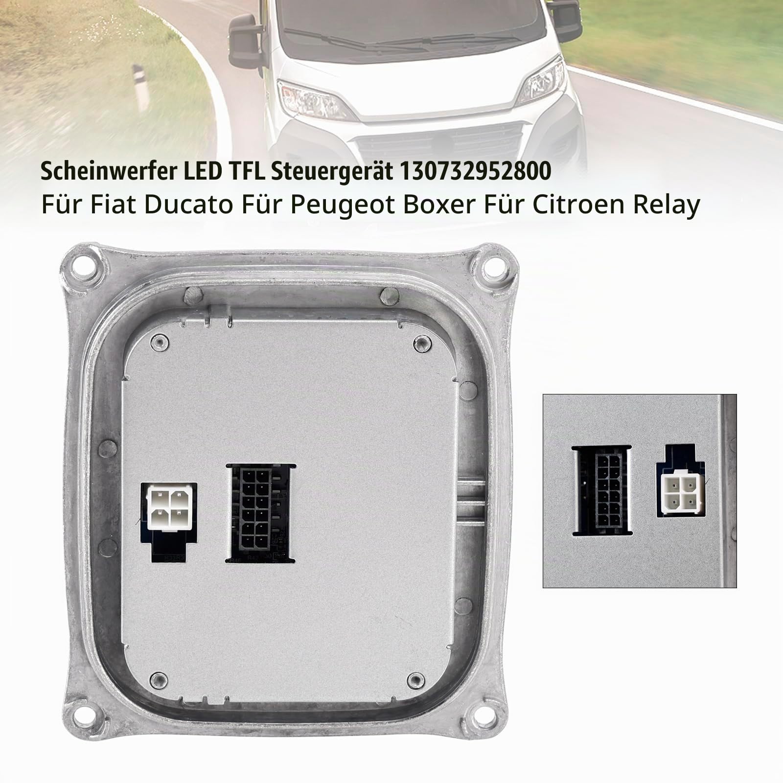 LED Scheinwerfer Steuergerät DRL 12V 130732952800 10EEG132513 Tagfahrlicht Kontrollmodul Passend für FIAT Ducato Passend für Peugeot Boxer Passend für Citroen Relay