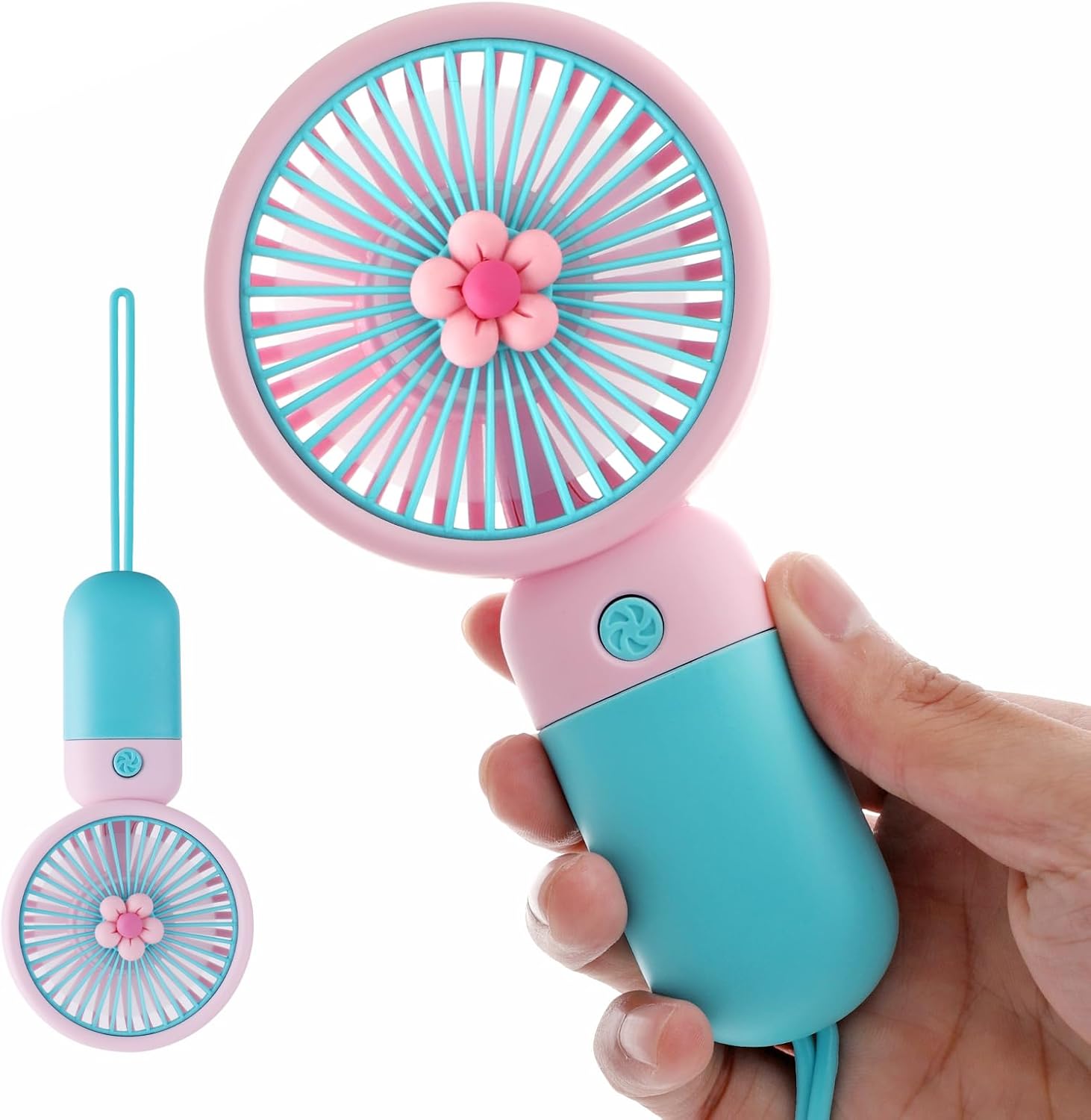 JYPS Cute Handheld Fan Portable, Mini USB Hand Fan for Cooling, Small