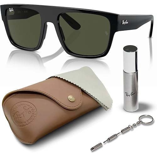 Ray-Ban RB0360S DRIFTER Square Shaped Sunglasses for Men & Women with Official RAYBAN Eyewear Kit