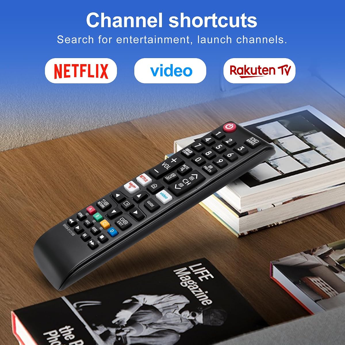 【Pack of 2】Universal for Samsung-TV-Remote Replacement,Compatible with All Samsung LED, QLED, Curved, HDTV, 3D, 4K& Smart TVs — view 6