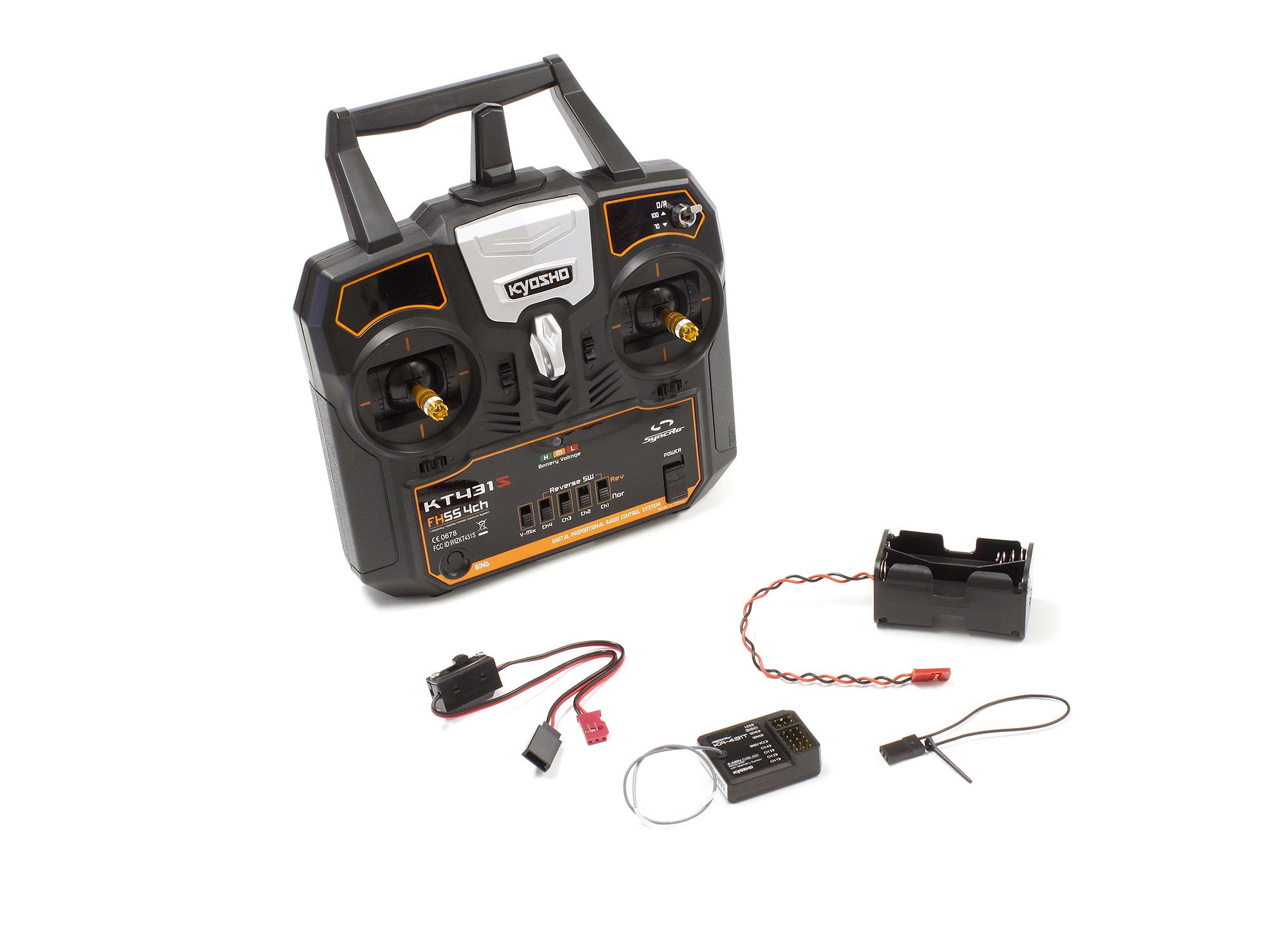 Kyosho SeaWind & KT431S送信機セット Kyosho Syncro KT-431S 4-Channel RC Transmitter/Receiver Set (Mode