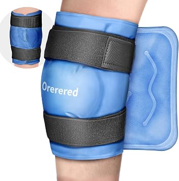 Ice Packs for Injuries Reusable, Knee Gel Ice Pack Wrap Pain Relief for Knee Replacement Surgery, Swelling, Meniscus Tear, ACL, Sports Injuries, Bruises and Arthritis, Elbow Ice Pack Blue
