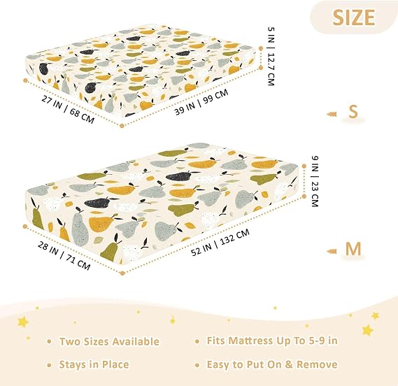 Style Pear Gray Crib Sheets for Baby Boys Girls Cotton Baby Playard Sheet Soft Muslin Crib Bedding for Nursery 1 Pack de cuna para Bebes trenzado