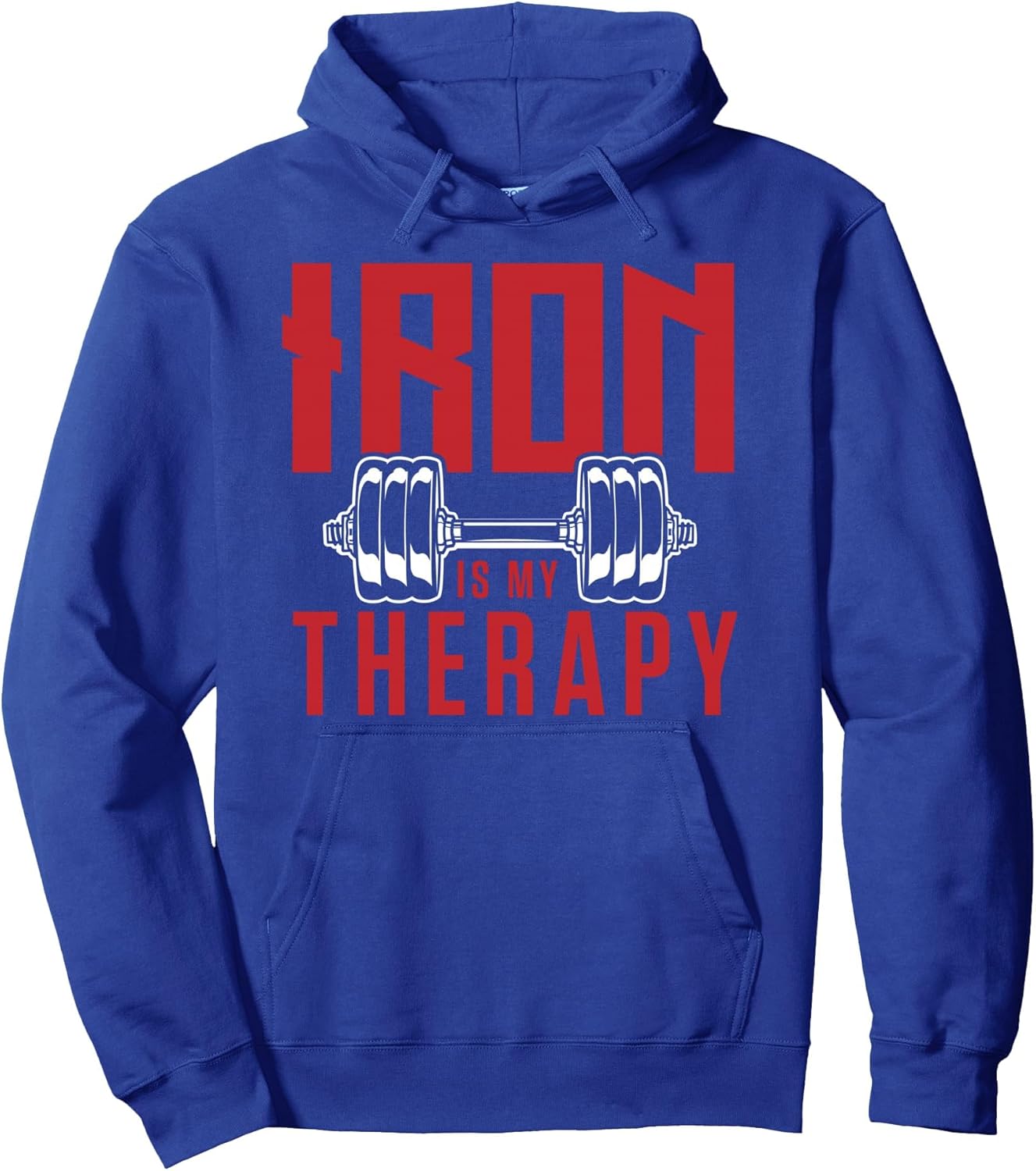 Iron is my therapy cool gym motivational design Pullover Hoodie