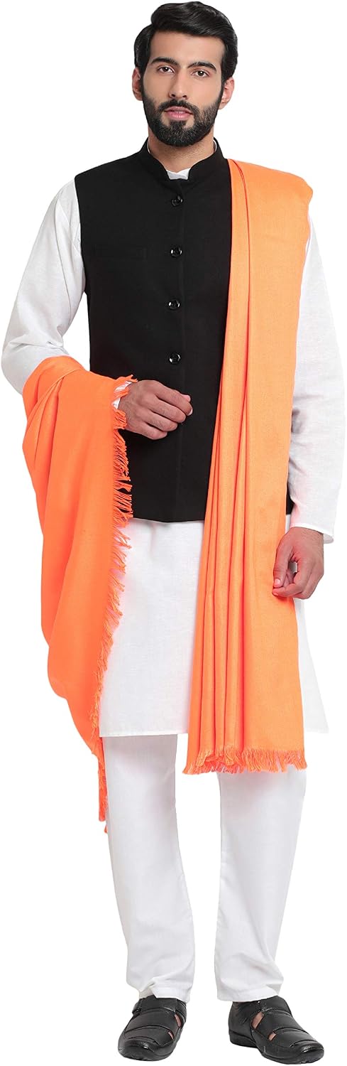 Weavers Villa Men's Plain Woollen Dhariwal Lohi/Shawl [50" X 100"]