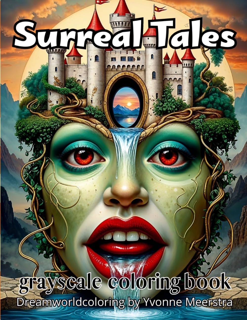 surreal tales: A Grayscale Coloring Book of Dreamlike Worlds and Strange Beauty