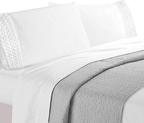 Miniatura 2 de Elegant Comfort Lujoso juego de sábanas acolchadas de 4 piezas caja de regalo suavidad de calidad egipcia de 1500 hilos resistente a las arrugas