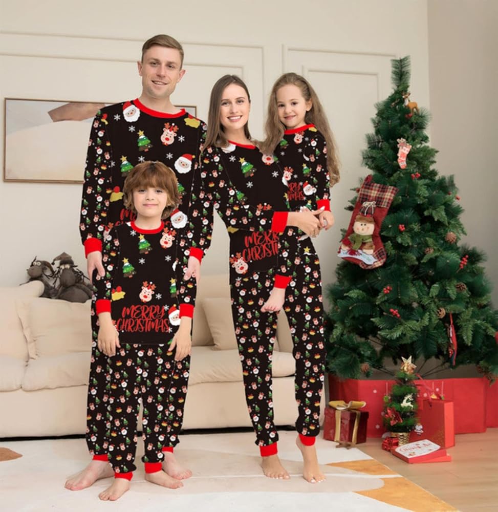 Christmas Gifts Custom Face On Pajamas Christmas Tree Pajamas