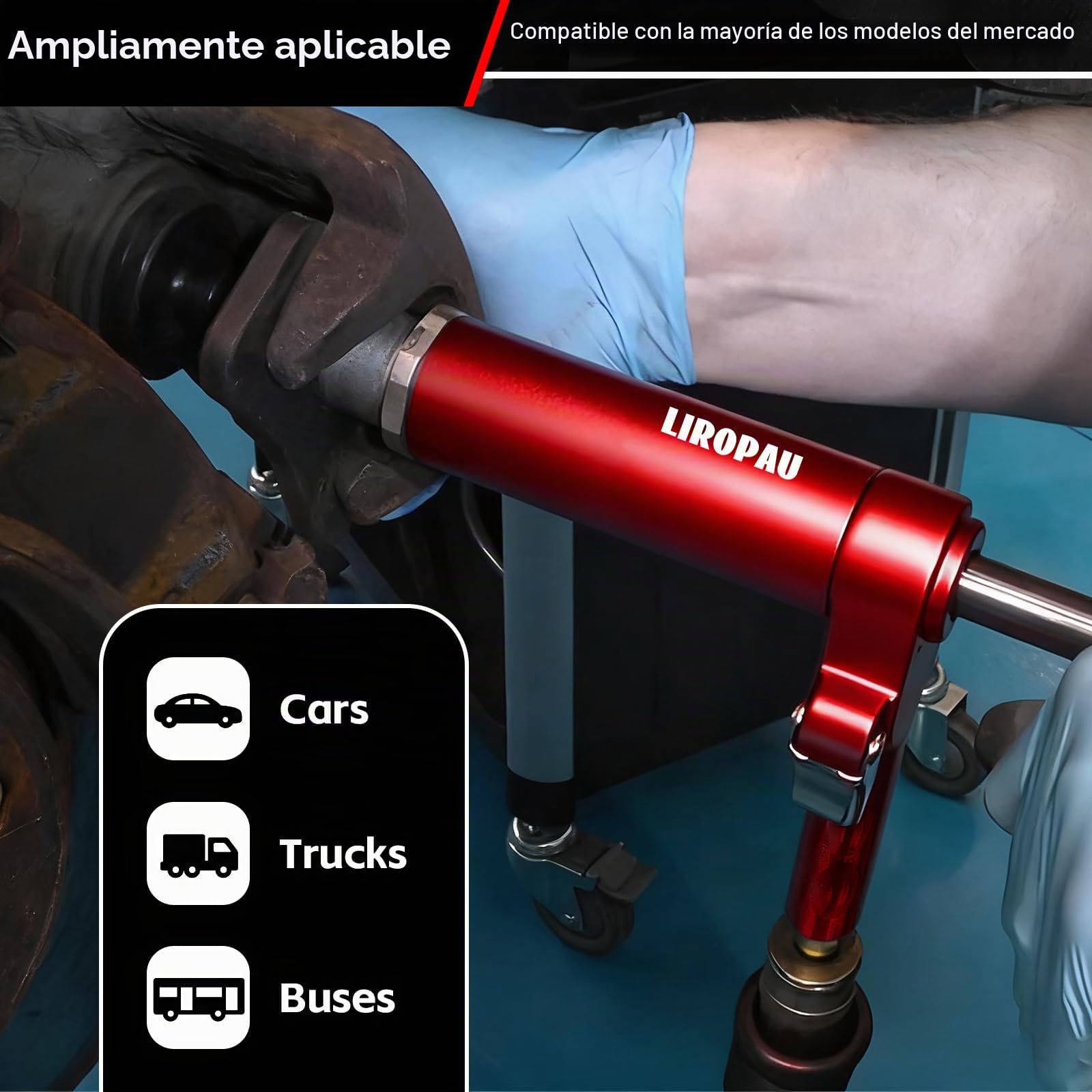 LIROPAU Juego de 24 Herramientas de restablecimiento de pistón de Freno | para girar y presionar pistones de freno en varios coches