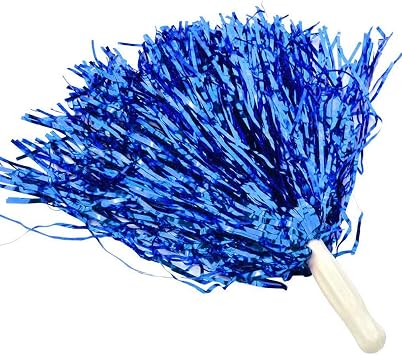 baotongle 12 PCS Cheerleading Squad Spirited Fun Poms Pompoms Cheer Costume Accessory for Party Dance Sports