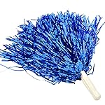 baotongle 12 PCS Cheerleading Squad Spirited Fun Poms Pompoms Cheer Costume Accessory for Party Dance Sports (Blues)