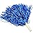 baotongle 12 PCS Cheerleading Squad Spirited Fun Poms Pompoms Cheer Costume Accessory for Party Dance Sports (Blues)