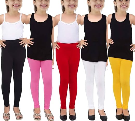 Tik Tok Wears Girls Leggings Pack of 5 Pcs