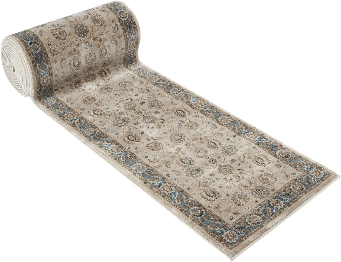 Gеt Dіѕсоunt 70% Prісе Westerly 25' Stair Runner Rugs - Luxury Mahal Collection Stair Carpet Runners (Beige)