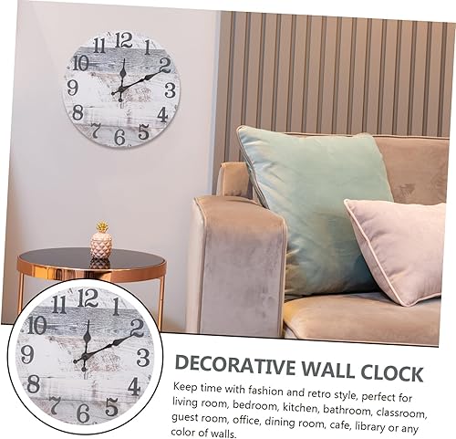 Miniatura 5 de Battery Wall Clock Battery Clock reloj de pared Digital French Decor Silent Wall Clock Hanging Clock Decor Clocks Operated Wall Clock Chic Without