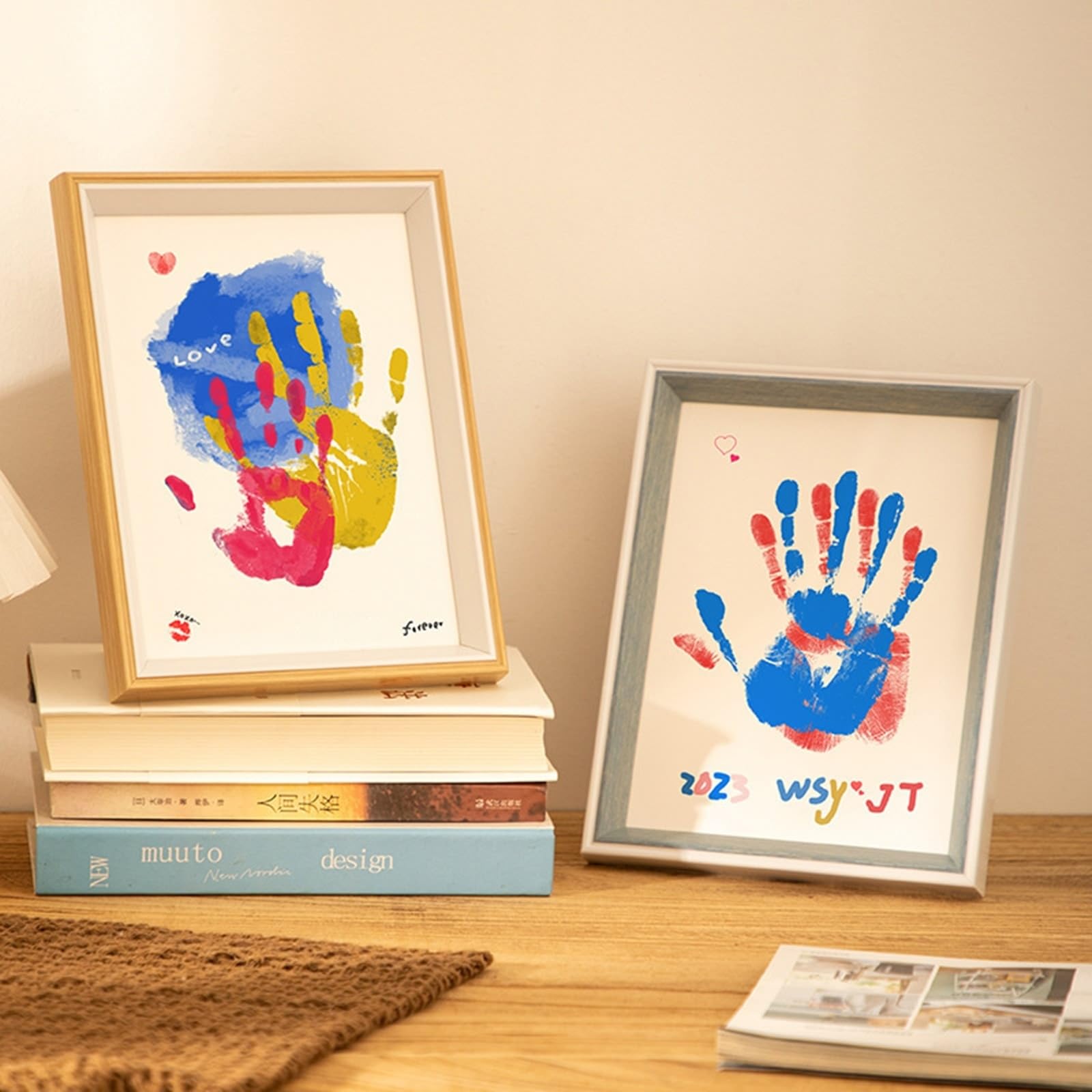Photo Frames - Cornice rettangolare in legno bianco, 15,24 x 20,32 cm, per foto, immagini, poster orizzontale e verticale