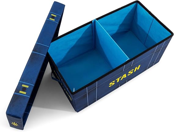 Fallout 76 Vault-Tec Fabric Storage Bin | Cube Organizer For Cabinet, Closet | 24 x 12 Inches
