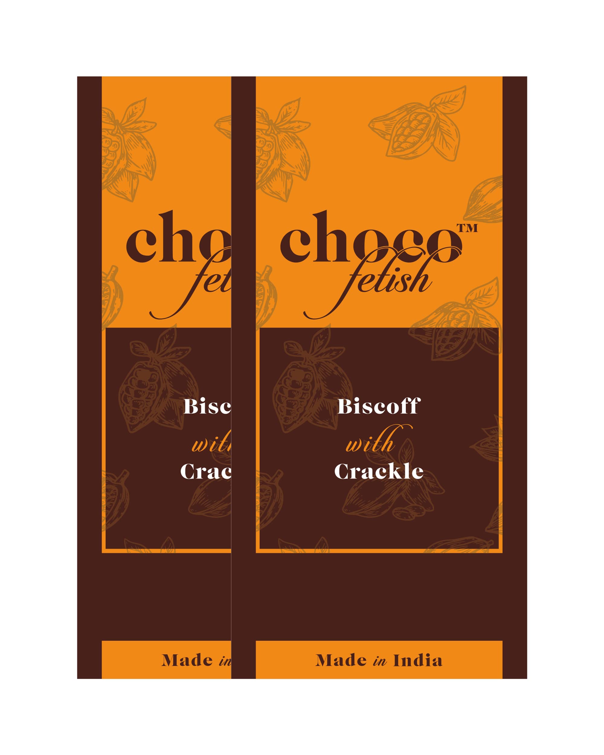 Buy CHOCOFETISH Dark Chocolate Bar made of Lotus Biscoff Biscuits and Crackle A treat for Cri