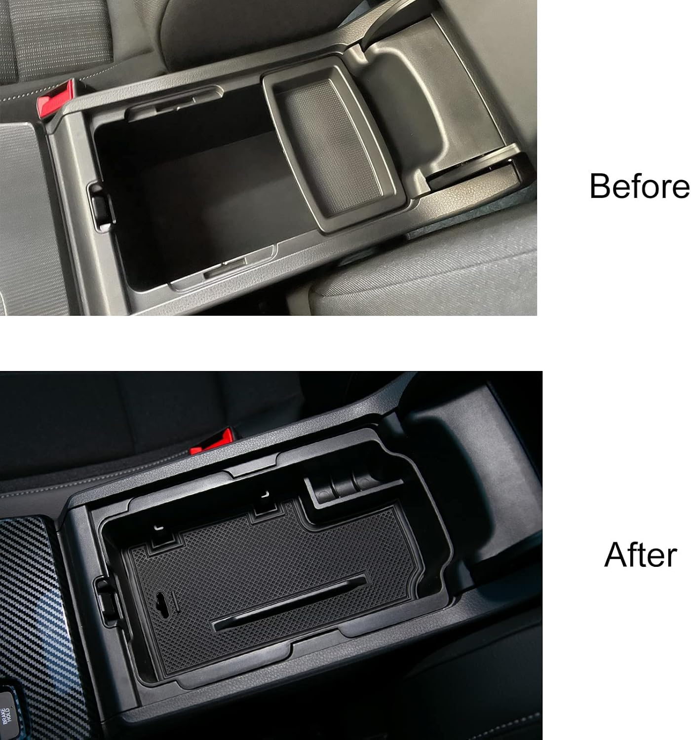 CKE Armrest Box for 11th Gen Civic with CVT Car Center Console Box Storage Organizer Armrest Cover Tray Insert Compatible with Honda Civic 2026 2025 2024 2023 2022 Accessories