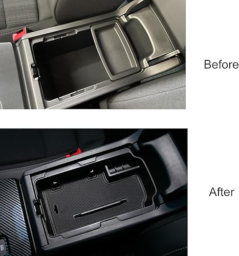 Miniatura 3 de CKE Para Civic de 11 generación con CVT compatible con Honda Civic 2026 2025 2024 2023 2022 Accesorios Caja de consola central de automóvil, caja de