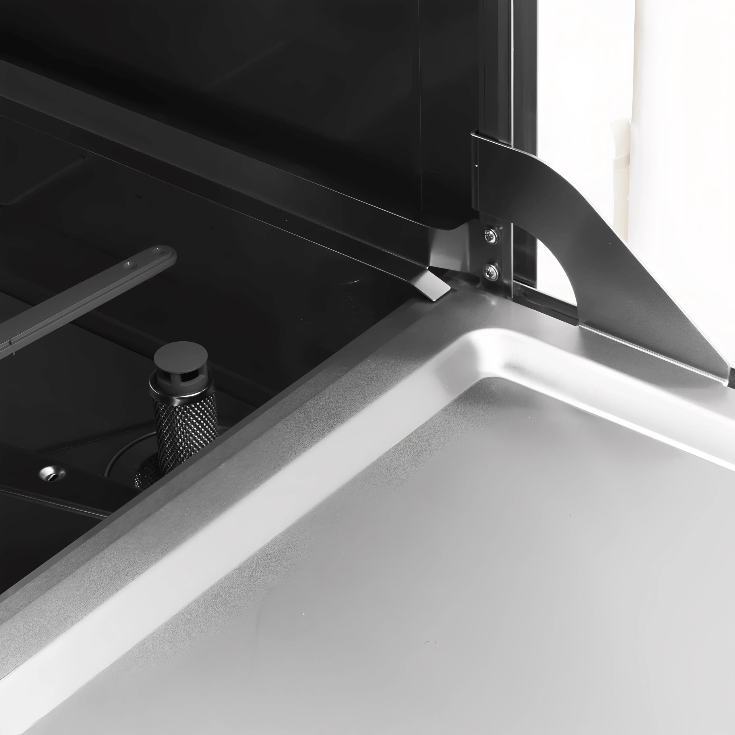 Lavastoviglie Professionale WORLDMAI 50x50 con Pompa di Scarico, Dosatore Brillantante e Detergente. Macchina Lavapiatti per Ristorante, Bar e Horeca. - MADE IN EUROPE