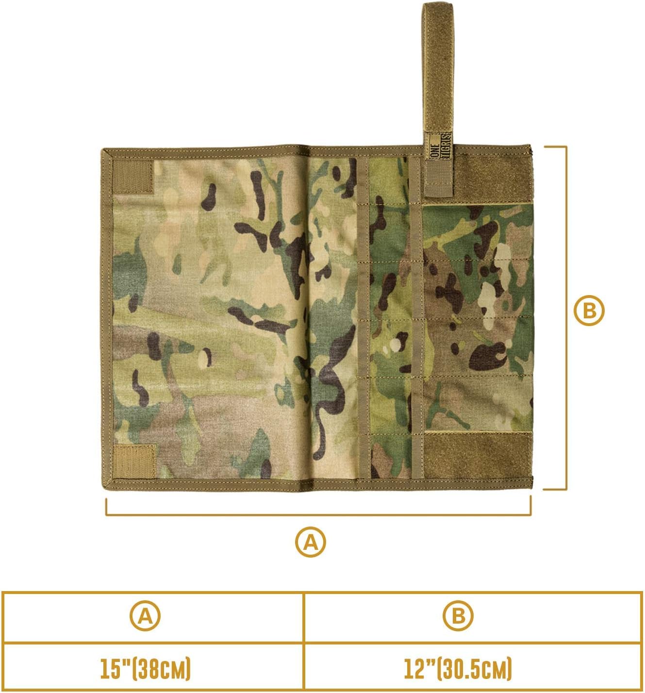 OneTigris Tactical Roll-up Tool Pouch with 12 Pockets - Hand Tool Roll Organizer Storage Bag