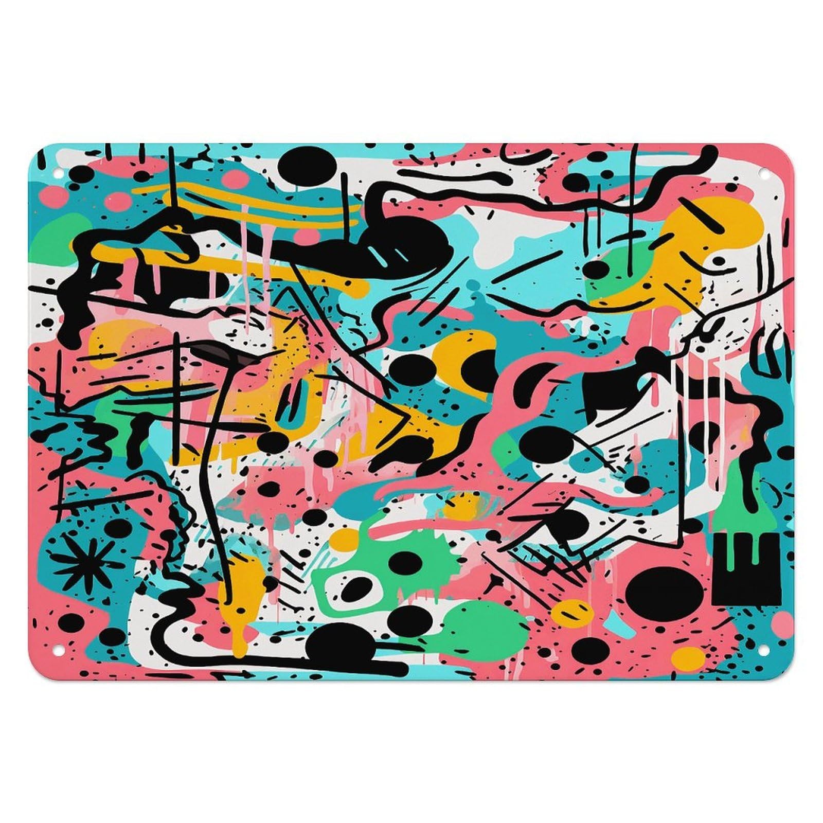 Fekiloot Style Jungle Punk Wall Decor Iron Painting Metal Sign