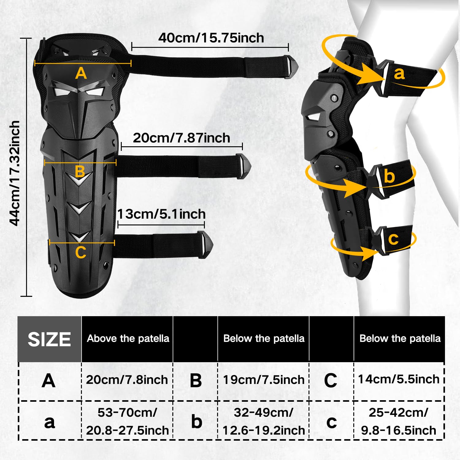 Gute Motorcycle Knee Pads with Shin Guards - Unmatched Flexibility & Impact Protection for Motocross, Mountain Biking & Multi-Sport | 10mm EVA, Dual-Axis Bending & Quick-Release Buckle - Image 2