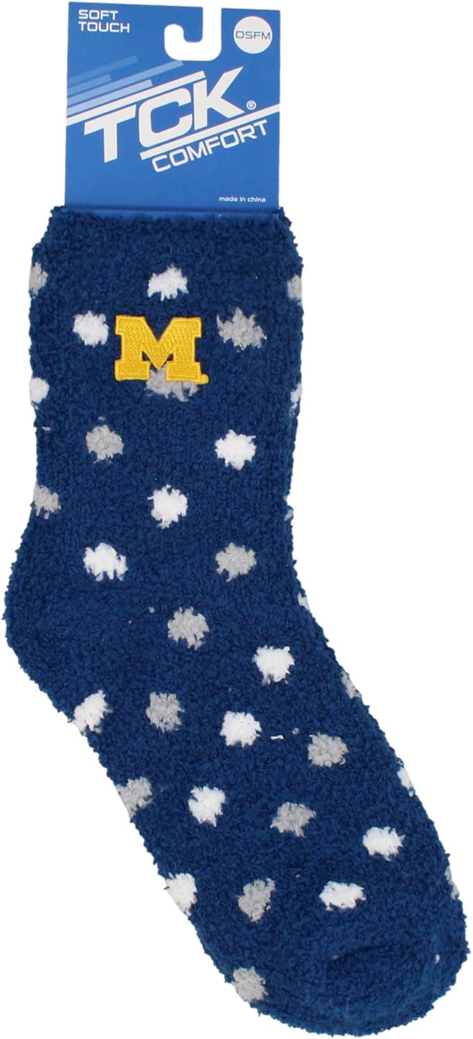 TCK NCAA College Fuzzy Socks For Women & Men, Warm and Cozy Socks Womens Licensed University Sock - Image 4