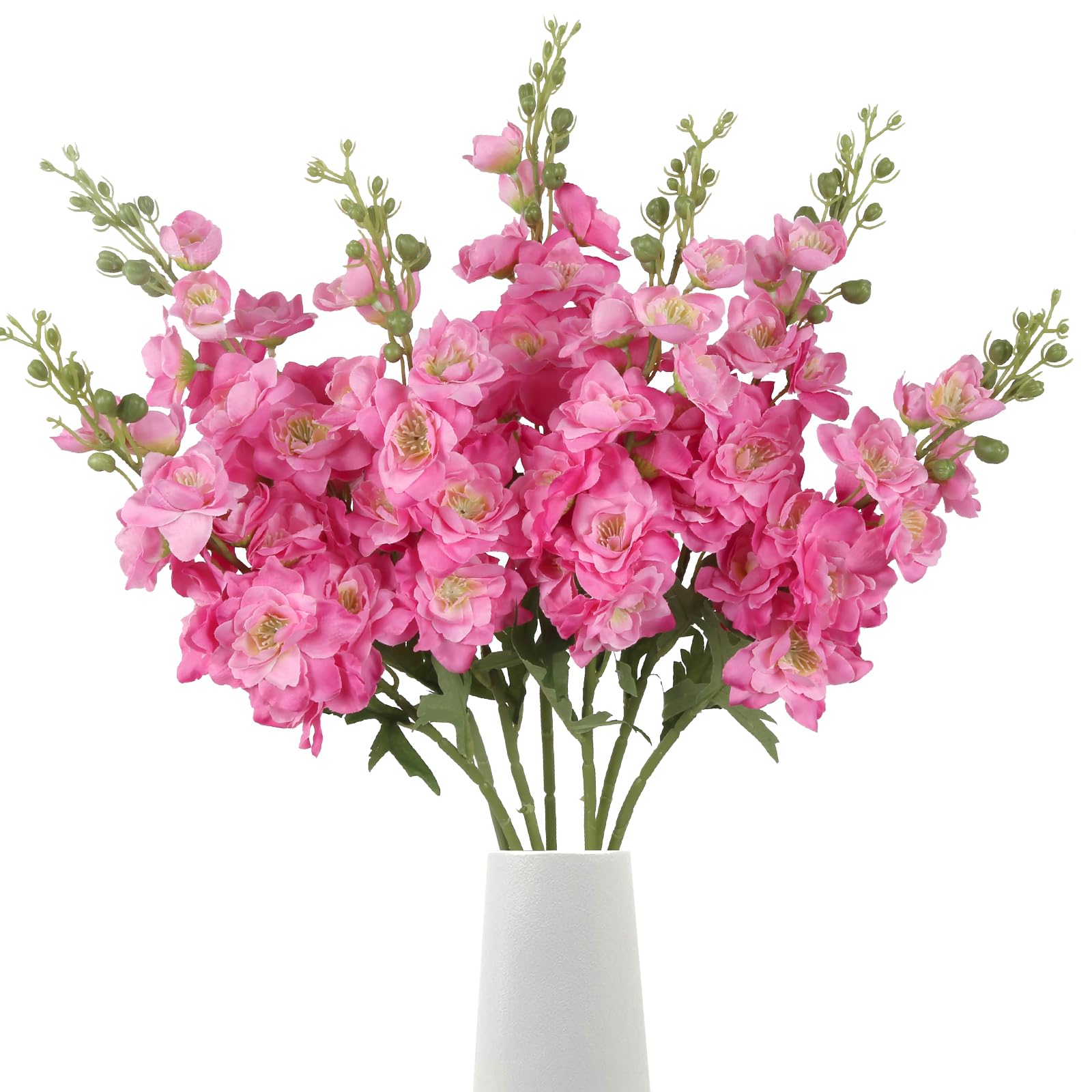 Rzoukler 6pcs Silk Delphinium