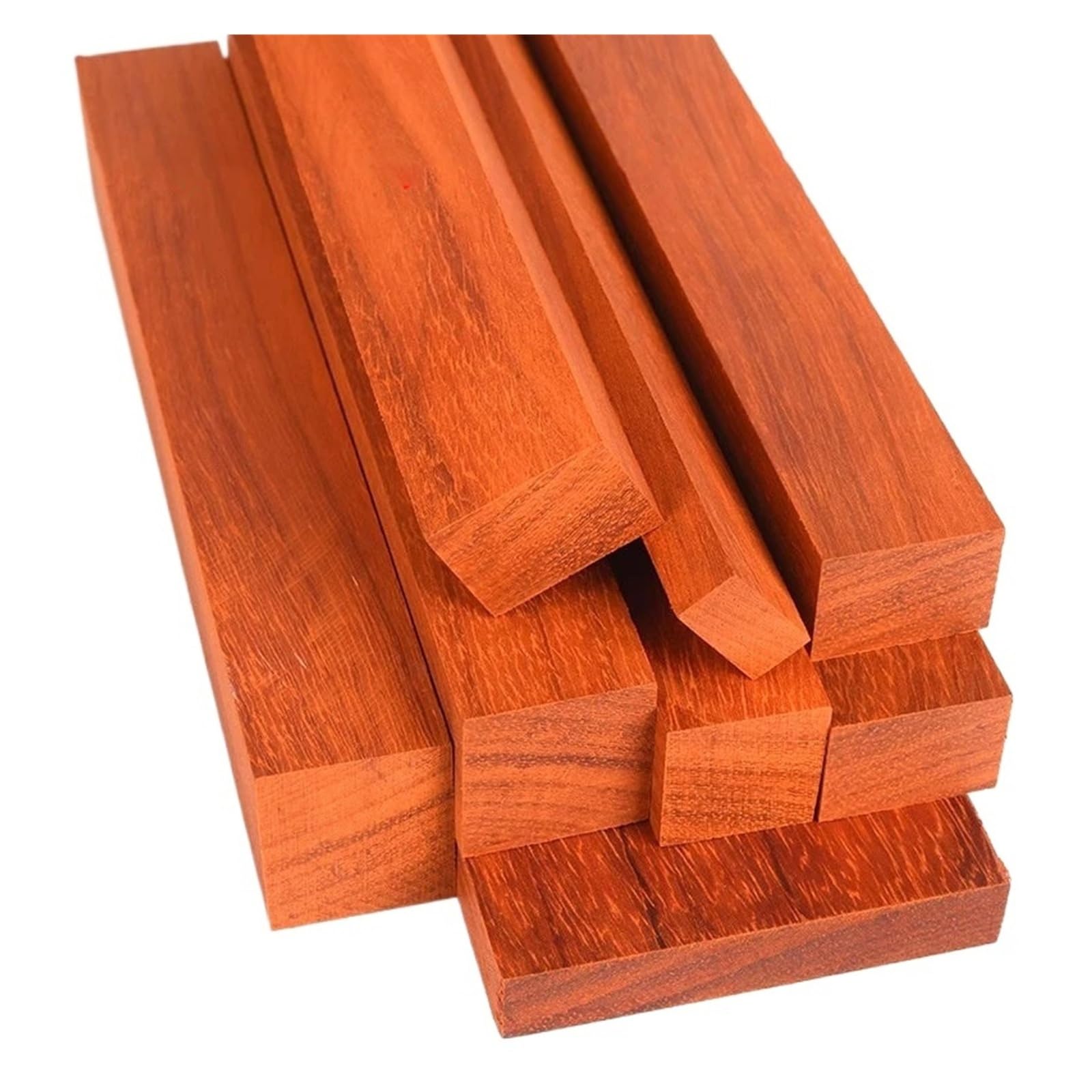 Rzeźba w drewnie czerwony palisander długi pasek drewniane kwadraty ręcznie robione DIY mahoń rzeźba materiał lite drewno meble biurko dekoracyjne drewno drewniane patyczki (20 x 5 x 5 cm 1 szt.)