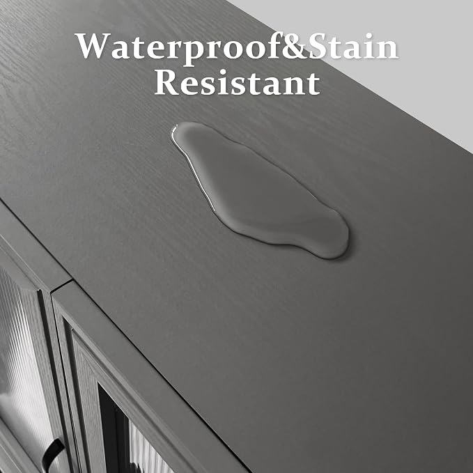 Armario de baño FIMELLO de 24 pulgadas para pared, armario de almacenamiento para lavandería y cocina con puertas de vidrio acrílico y estante ajustable, armario de medicamentos para baño, color negro miniatura 5