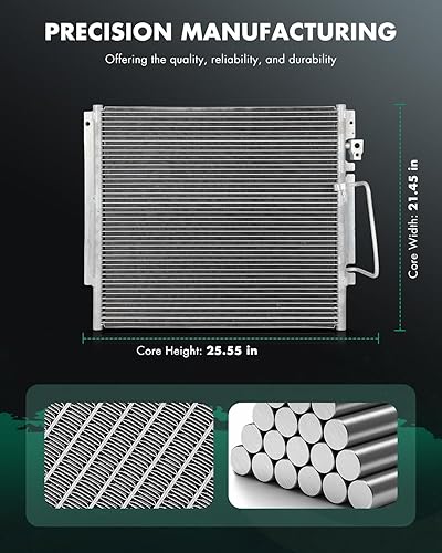 Vista 369 de SCITOO Aire acondicionado condensador compatible con Chevrolet, para modelos GMC - Silverado 2500 HD 2015-2019 - Sierra 2500 HD 2015-2019 - 6.0L