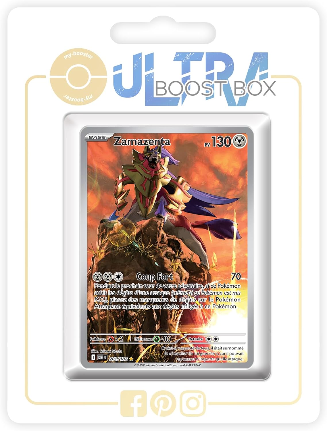 Zamazenta 201/182 Alternative Shiny Pok mon Gallery - my-booster X  carlate et Violet 10Rivalit s Destin es - Box of 10 Pokemon French Cards