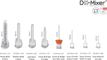 Dental Mixing Tips DX-Mixer Temporary Short Impression 48/PK