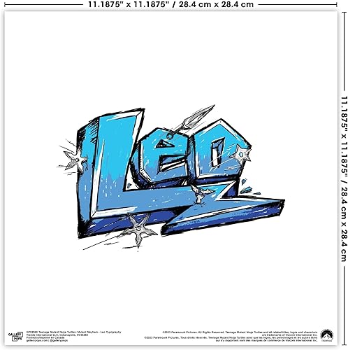 Miniatura 4 de Trends International Gallery Pops Nickelodeon Teenage Mutant Ninja Turtles Mutant Mayhem - Paquete de arte mural de tipografía (paquete de 4)