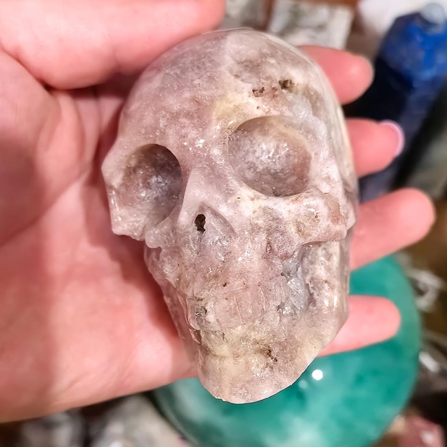 Healing Crystals Stone Mix Set Radom Crystals Bulk for Healing, Reiki, Mysterious Gifts for Women Crystal for positive Energy Home Decor Tower Sphere Tumbling Nature Rough Stones (2 Pounds Net Weight)