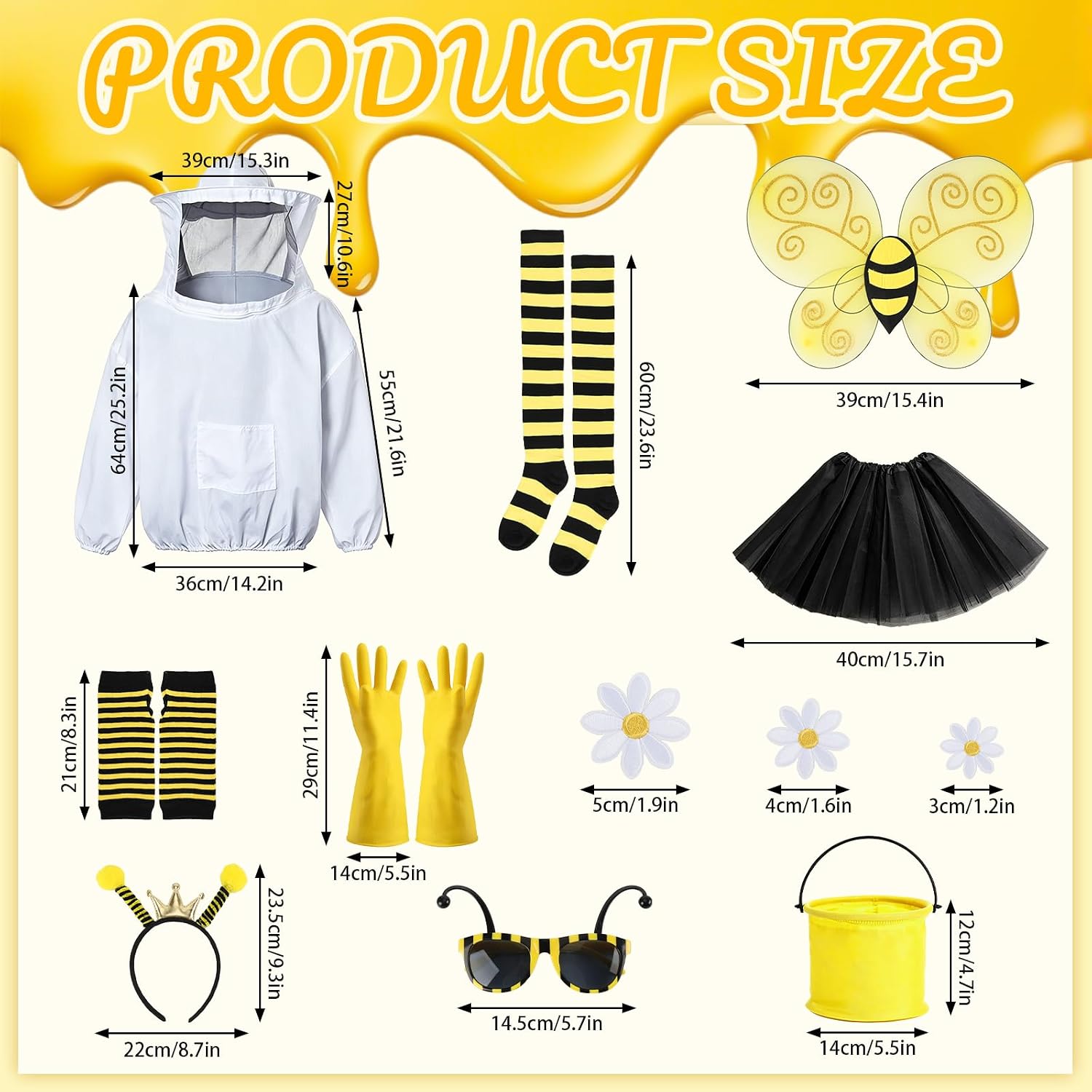 Halloween Queen Bee and Beekeeper Costume Couple Cosplay Set