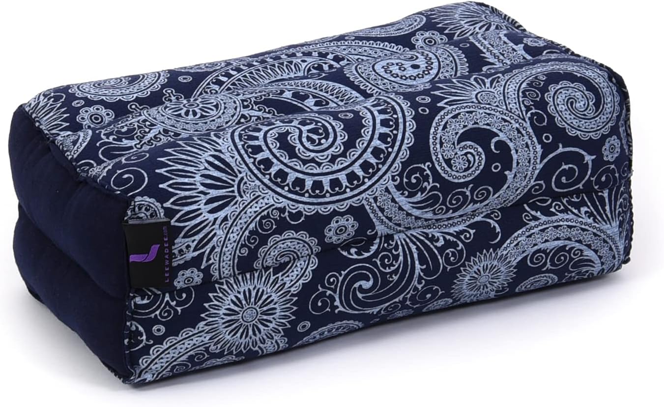 Leewadee Yoga Block – Floor Cushion for Yoga Practice, Meditation Seat Cushion for Workouts Filled with Kapok